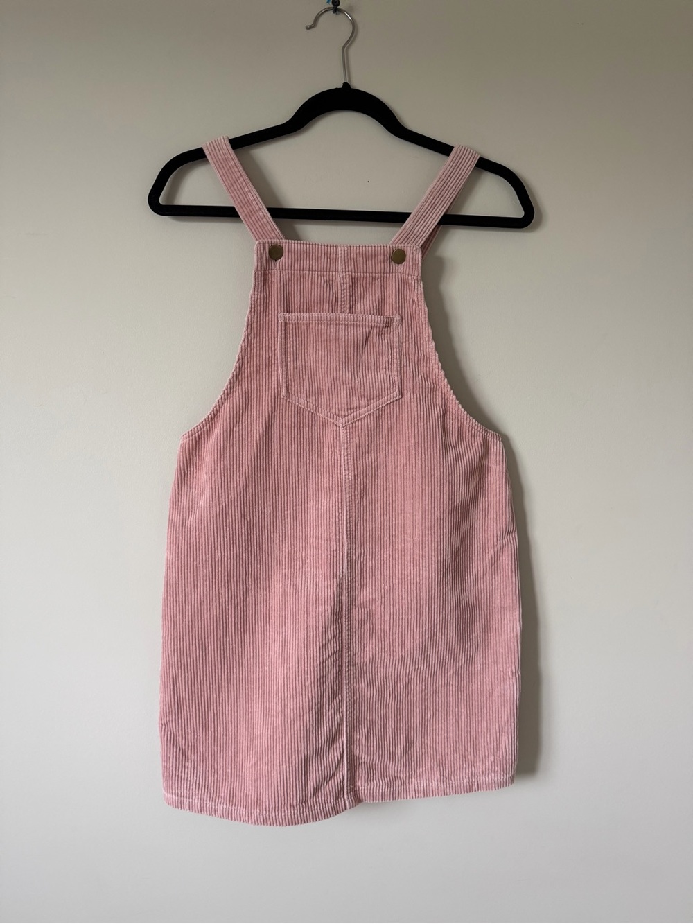 Twik Exclusivite Simons Pink Corduroy Overall Dress Size XS